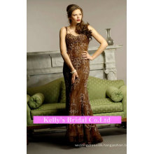 lace & beading spaghetti strap dress for mother of the bride